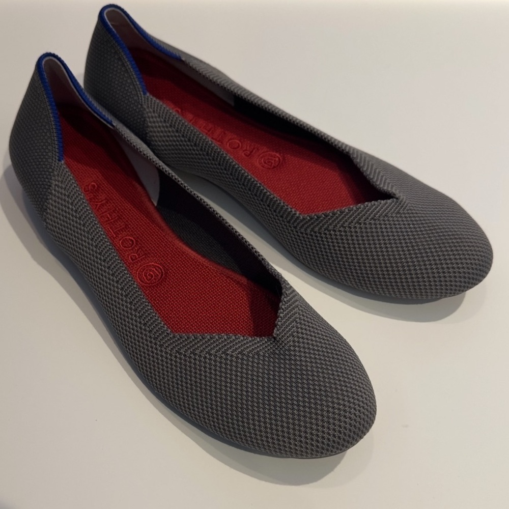 Rothy's Women's The Flats Round Toe in Gray Size 10 - Picture 2 of 6